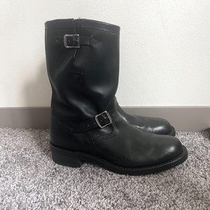 Chippewa Men's USA-Made Black 97863 Engineer Work Boots, Size 13D